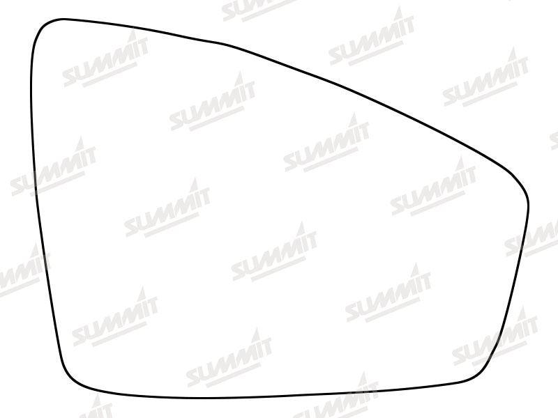 Summit Heated Base Plate With Standard Mirror Glass fits VW Tiguan 16 on RHS Summit - Bars 4 Cars