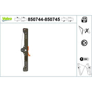 Valeo Electric Window Regulator Lifter Left Front 850744