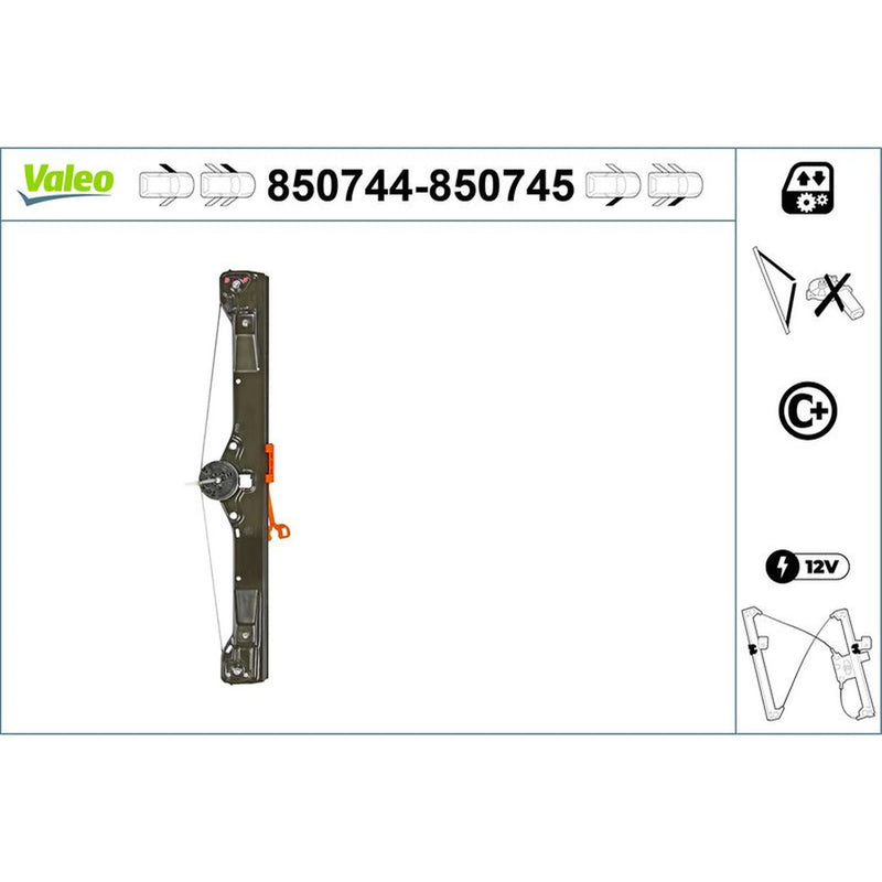 Valeo Electric Window Regulator Lifter Left Front 850744