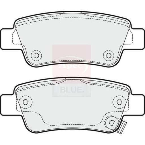 Apec Rear Brake Pad Set fits Honda Cr-V III 2006-2012 2.0 2.2 2.4