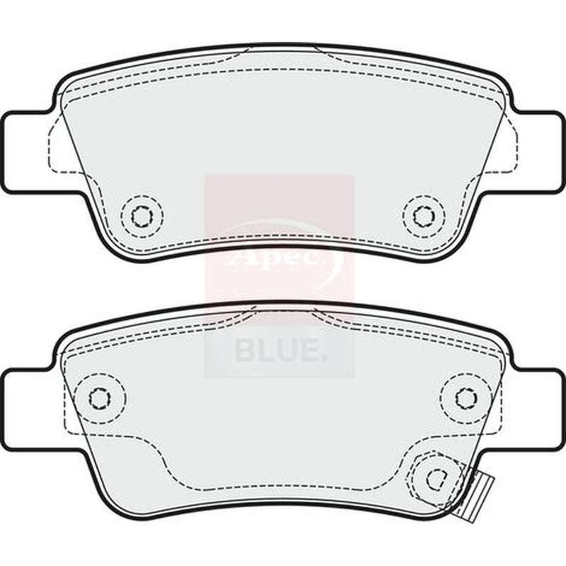 Apec Rear Brake Pad Set fits Honda Cr-V III 2006-2012 2.0 2.2 2.4