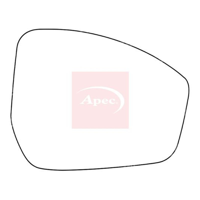 Apec Exterior Wing Mirror Glass Right fits Land Rover Discovery Sport 2014-2015