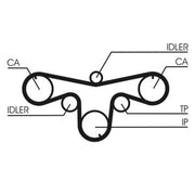 Continental CTAM Timing Belt Kit with Rollers fits Opel Signum 2003-2008 3.0