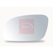 Apec Exterior Wing Mirror Glass Left fits VW Touran 2003-2010 1.4 1.6 1.9 2.0