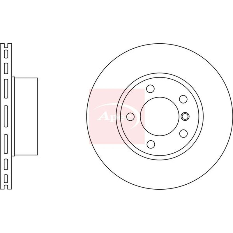Apec Front Vented & Rear Vented Brake Discs & Pads fits BMW 3 2004-2013