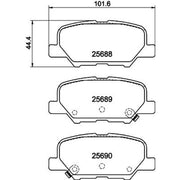 Mintex Rear Brake Solid Discs & Pads fits Mazda 3 2014-2019 2.0