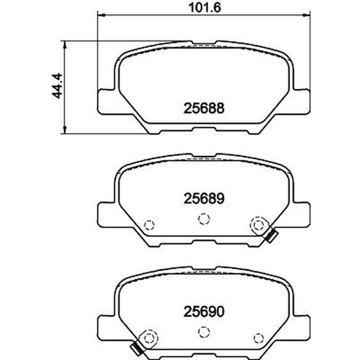 Mintex Front & Rear Pads fits Mazda 6 2012-2020 2.0 2.2 2.5