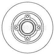 Borg & Beck Front & Rear Brake Discs & Pads fits Peugeot 208 I 2012-2019 1.6