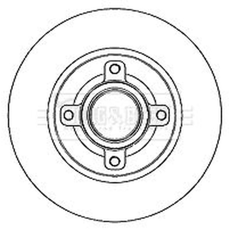 Borg & Beck Front & Rear Brake Discs & Pads fits Peugeot 208 I 2012-2019 1.6