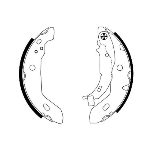 Mintex Brake Shoe Set Axle Kit fits Mercedes-Benz A-Class 1997-2004