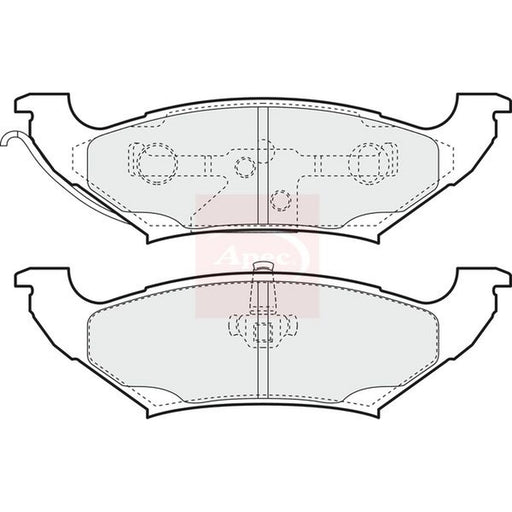 Apec Rear Brake Pad Set fits Chrysler Tacuma 1995-2001 2.0 2.4 2.5 3.0 3.3