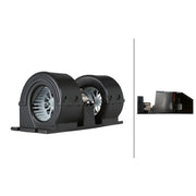 Hella Heater Blower Fan fits Daf Lf 45 2001-2006