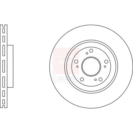 Apec 2 x Vented Brake Discs fits Honda Civic VIII 2006-2012 2.0