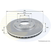 Comline Front & Rear Brake Discs & Pads fits Dodge Caliber 2006-2011