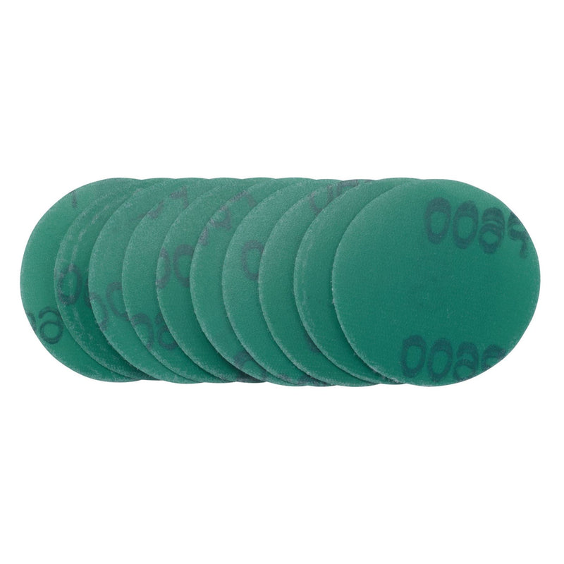 Draper Wet and Dry Sanding Discs with Hook and Loop, 50mm, 600 Grit (Pack of 10) Draper - Dynamic Drive