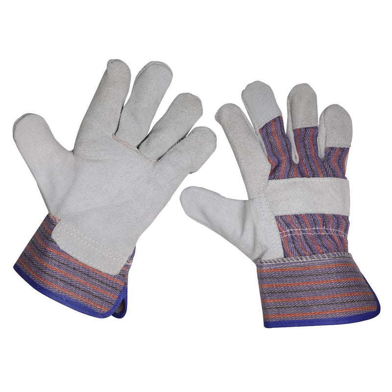Sealey Rigger's Gloves Pair SSP12 Sealey - Dynamic Drive