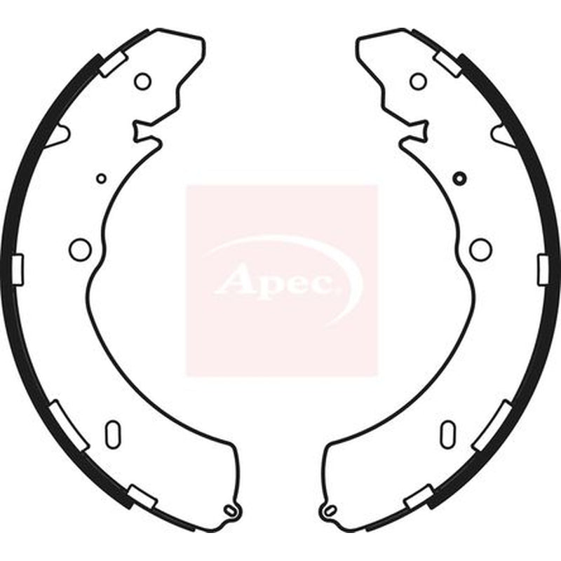 Apec Brake Shoe Set Axle Kit fits Isuzu D-Max I Platform/Chassis 2007-2012 3.0