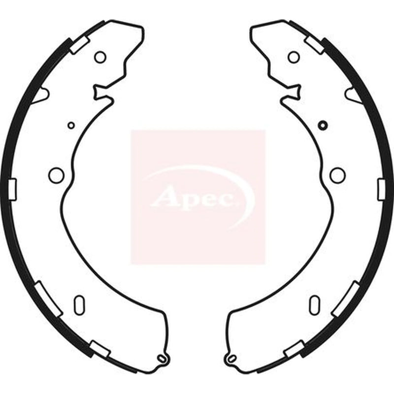 Apec Brake Shoe Set Axle Kit SHU784
