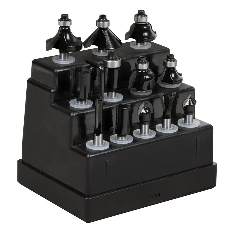Sealey Shank Router Bit Set 1/4" 12pc AK9912 Sealey - Dynamic Drive