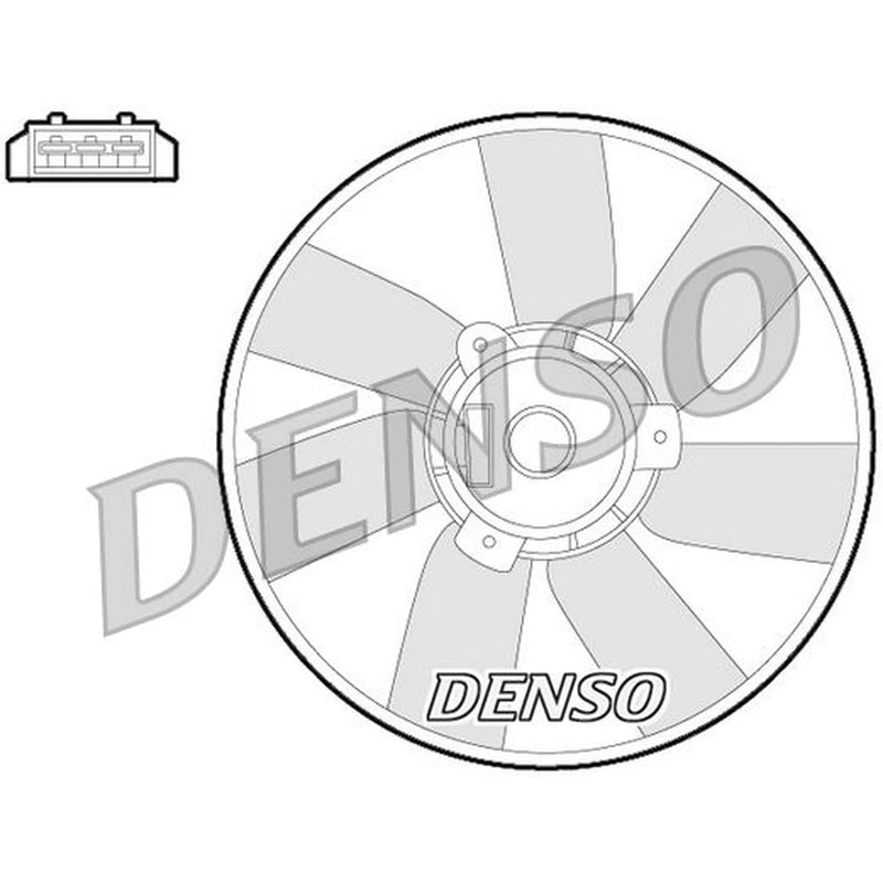 Denso Engine Cooling Fan fits VW Corrado 1989-1995 1.8 2.0