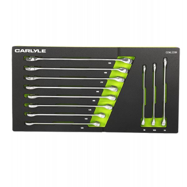 Carlyle Tools 11 Pc Metric 12 Pt Long Combination Wrench Set 9 -19mm - image 1