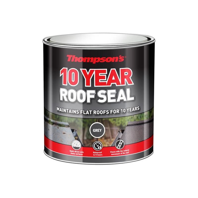 Ronseal Thompson's 10 Year Roof Seal Grey 1 litre Ronseal - Dynamic Drive