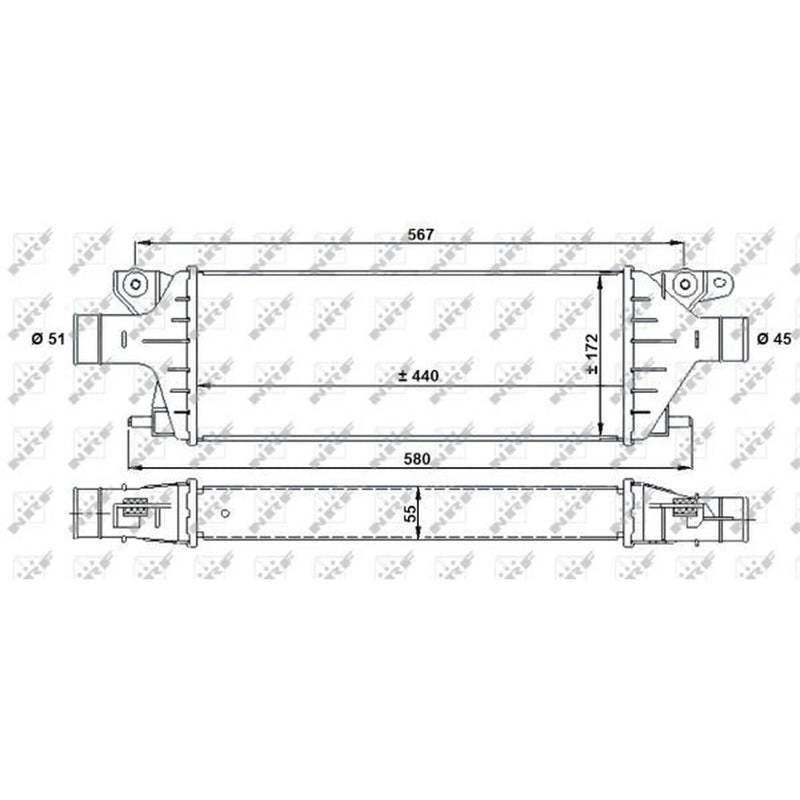 NRF Intercooler (Charge Air Cooler) 30927