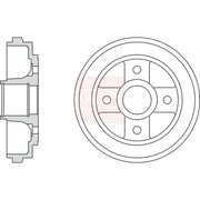 Apec Brake Drum Assembly Rear DRM9937