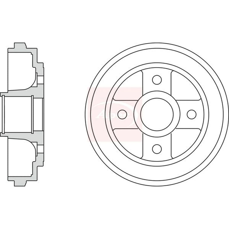 Apec Brake Drum Assembly Rear DRM9937