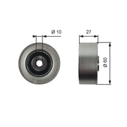 Gates V-Ribbed Belt Deflection/Guide Pulley T36392