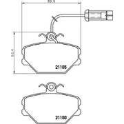DON Front Brake Pad Set fits Fiat Tempra 1990-1996 1.4 1.6