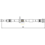 NAPA Brake Hydraulic Hose Line Front Right fits Nissan Pixo 2009 on 1.0
