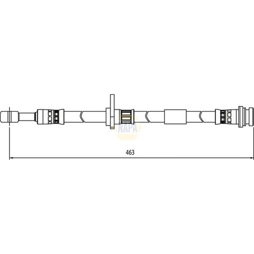 NAPA Brake Hydraulic Hose Line Front Right NBH1338