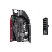 Hella Tail Light / Lamp W5W Right fits VW Caravelle 2015-2024 2.0