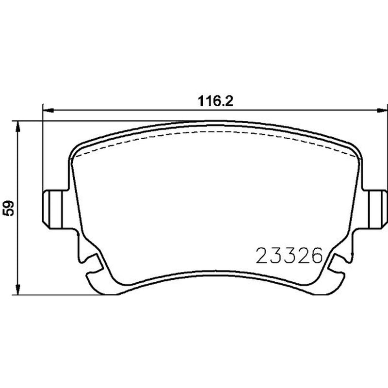 Mintex Rear Brake Pad Set fits Bentley Continental 2010-2018 4.0 6.0