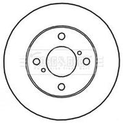 Borg & Beck Front Brake Vented Discs & Pads fits Suzuki Chassis 2000-2005 1.3