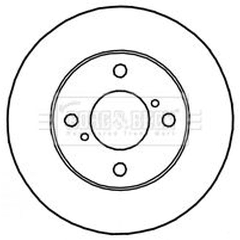 Borg & Beck Front Brake Vented Discs & Pads fits Suzuki Chassis 2000-2005 1.3