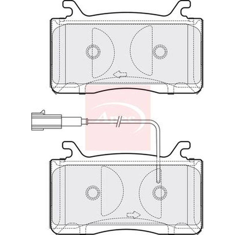 Apec Front Brake Pad Set fits Alfa Romeo Giulia 2016 on 2.0