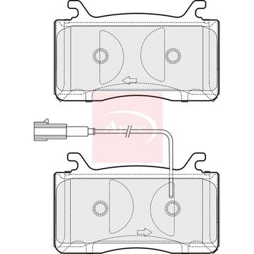 Apec Front Brake Pad Set fits Alfa Romeo Giulia 2016 on 2.0