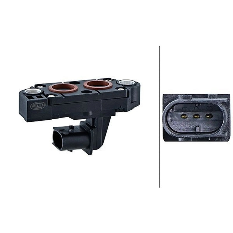 Hella Exhaust Pressure Sensor fits Volvo B13 2009 on