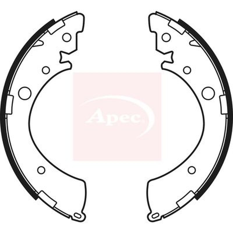 Apec Brake Shoe Set Axle Kit fits Honda Civic Del Sol 1992-1998 1.6