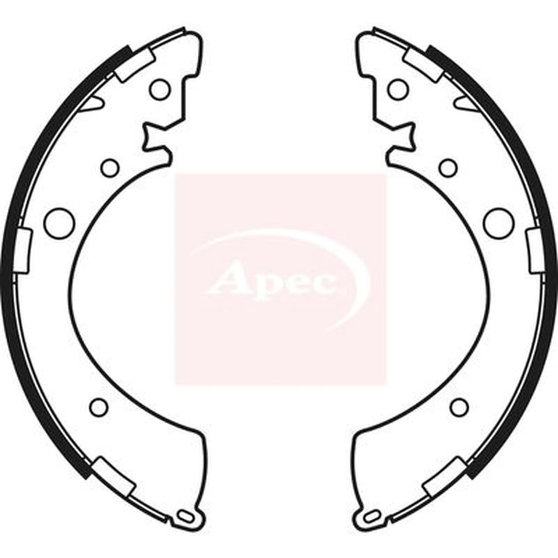 Apec Brake Shoe Set Axle Kit SHU573