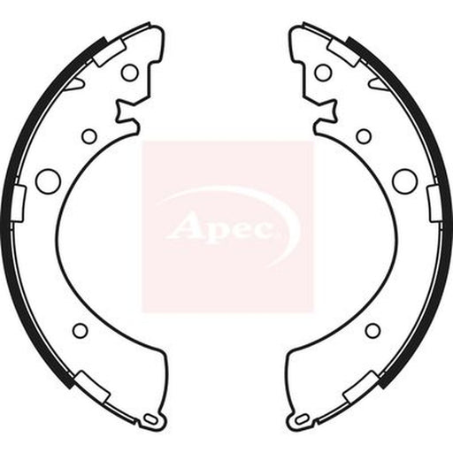 Apec Brake Shoe Set Axle Kit fits Honda Civic Del Sol 1992-1998 1.6