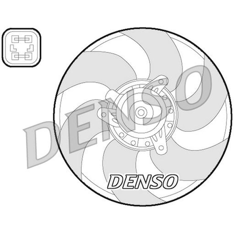 Denso Engine Cooling Fan fits Citroën Ax 1987-1997 1.4