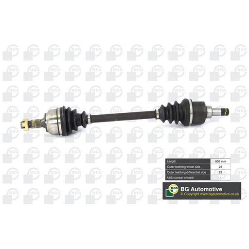 BGA CV Drive Shaft Driveshaft Front Left fits Citroën C4 2004-2011 1.4 1.6