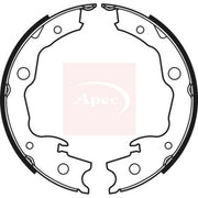 Apec Parking Brake Shoe Set fits Nissan Leaf 2017 on