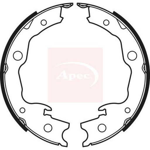 Apec Parking Brake Shoe Set fits Nissan Leaf 2017 on
