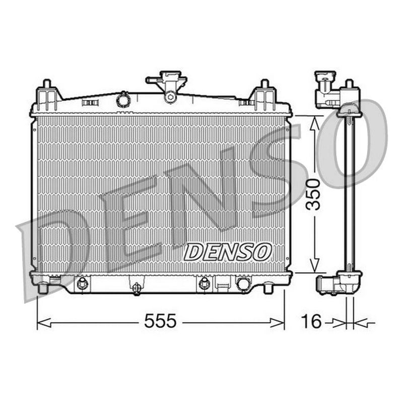 Denso Engine Radiator fits Mazda 2 2007-2015 1.3 1.5