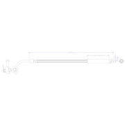 Juratek Brake Hydraulic Hose Line Rear Right fits Chevrolet Trax 2012-2013