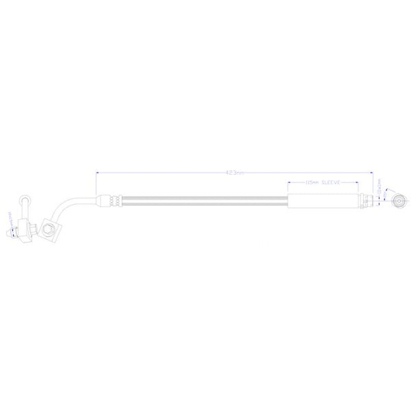 Juratek Brake Hydraulic Hose Line Rear Right fits Chevrolet Trax 2012-2013